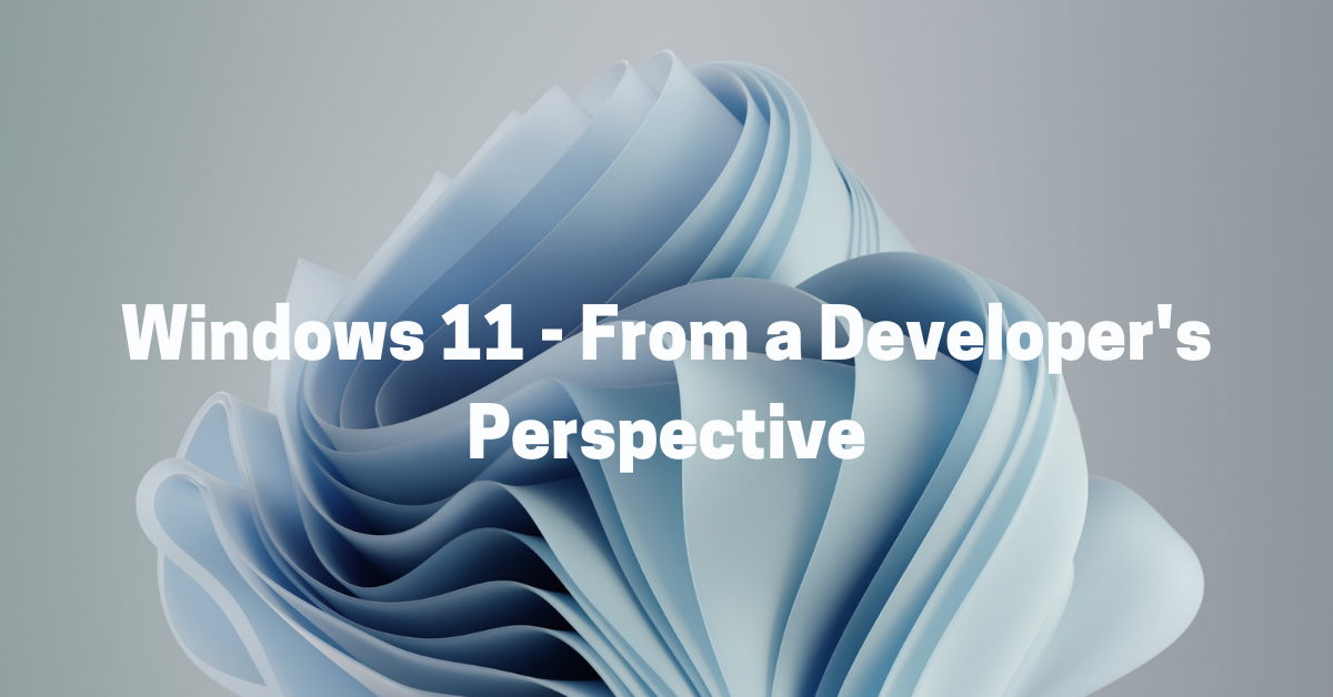 Exploring windows 11 from developers perspective