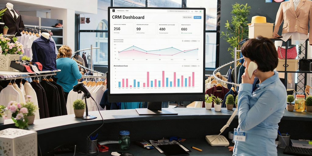 Apparel Factory Worker checking inventory